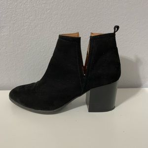 Black Cutout Booties